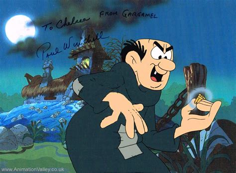 Hand Painted Smurfs Gargamel Production Cel - Animation Cels Photo ...