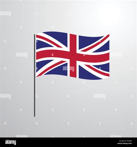 United Kingdom waving Flag Stock Vector Image & Art - Alamy