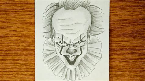 How to sketch Pennywise from IT - Easy Sketch Tutorial - YouTube