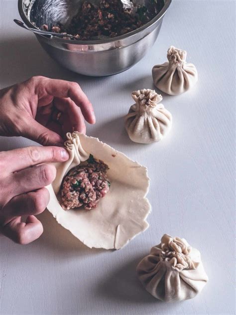 Beef Khinkali - Georgian Dumplings - Whisked Away Kitchen