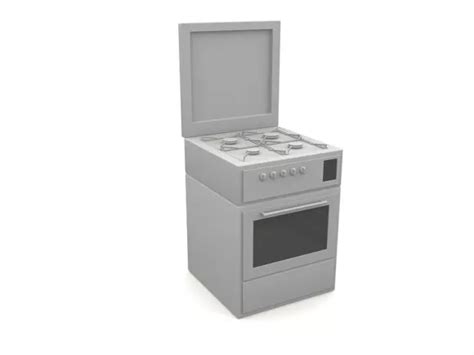 Kitchen Stove With Oven Equipment Free 3d Model - .Max - Open3dModel