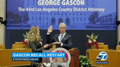 Organizers to renew effort to recall LA County DA George Gascón - ABC7 ...