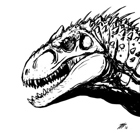 Jurassic World Indominus Rex Drawing | Free download on ClipArtMag