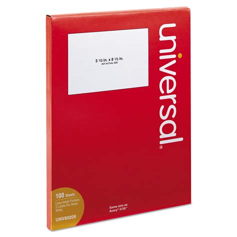 UNV80206 Universal® Inkjet/Laser Printer Labels - Zuma