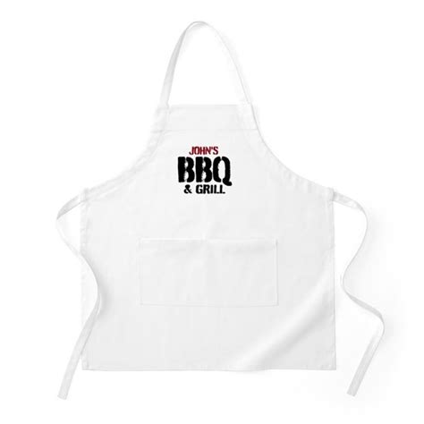 Personalized Bbq & Grill Apron For Men by 123AAA - CafePress