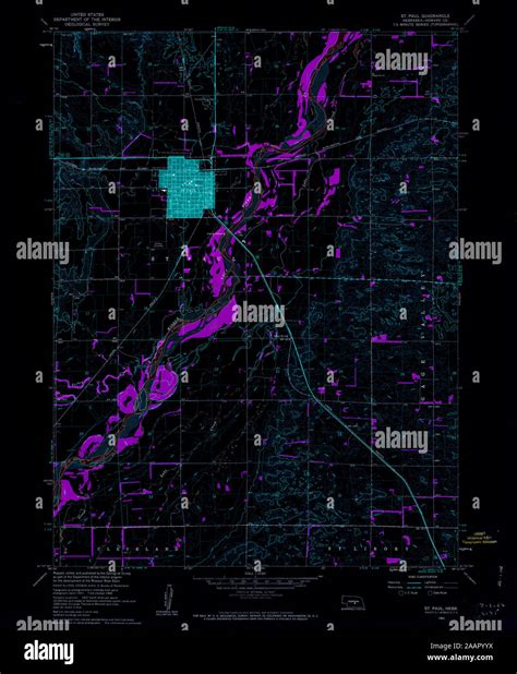 Map of st paul nebraska hi-res stock photography and images - Alamy