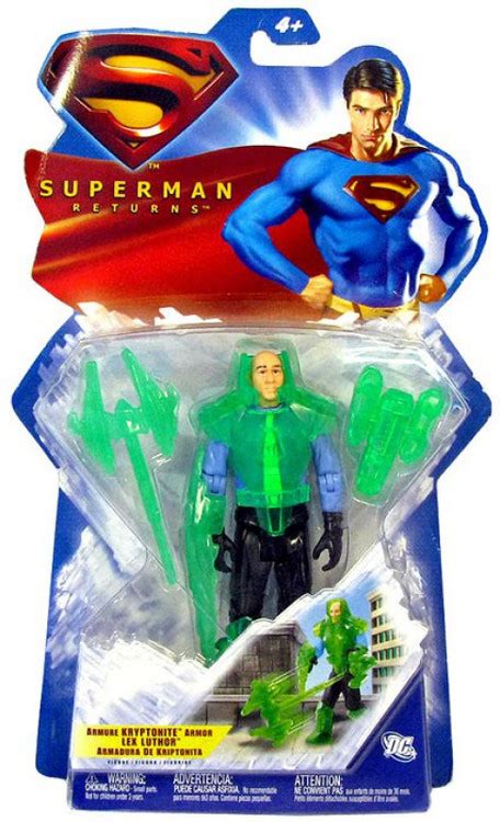 Superman Returns Lex Luthor Action Figure Kryptonite Armor Mattel Toys - ToyWiz