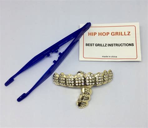 Grillz Grill's Zęby ZŁOTE ASAP ROCKY Gold WYS PL - 7452123803 ...