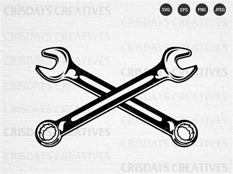 Crossed Combi Wrench Svg Wrench SVG Wrench Png Wrench - Etsy