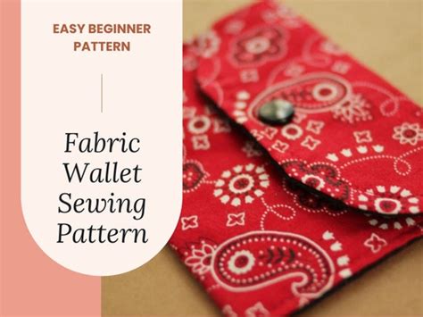 Fabric Wallet Pattern to Sew a Coin Purse Card Wallet Tooth - Etsy ...