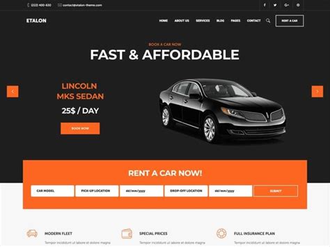 21 Best Car Rental WordPress Themes 2024 - aThemes