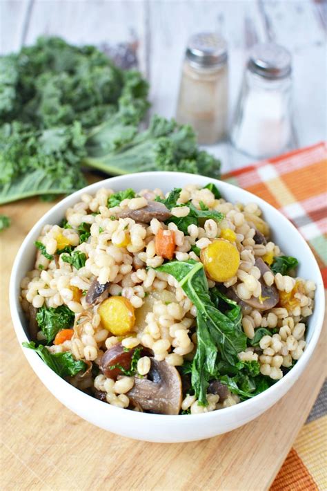 Instant Pot Vegetable Barley Vegan Risotto Recipe - The Rebel Chick