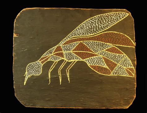 thomas amagula bark painting of a mosquito for sale