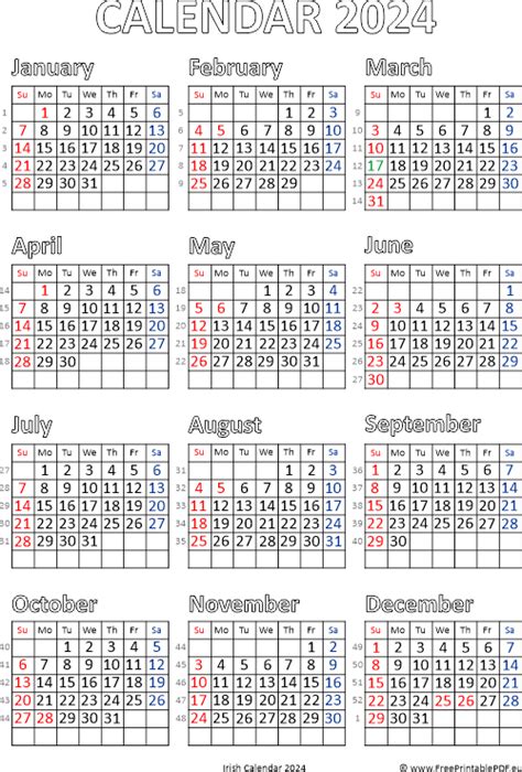 Wb Govt Calendar 2024 Calendar 2024 Ireland Printable | Images and ...