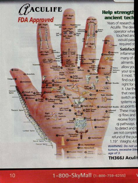 Gesundheit!: Acupressure/Reflexology Hand Chart