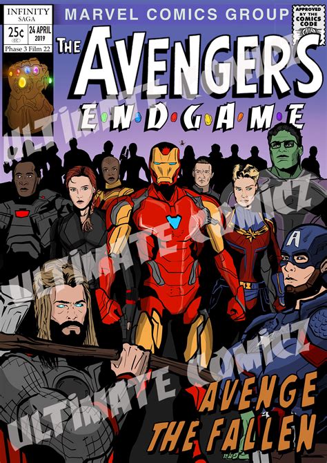 AVENGERS ENDGAME Comic Cover - Etsy