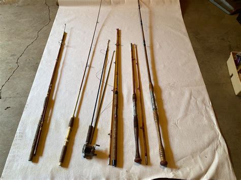 Lot# 204- Different types of Vintage Fishing Poles. - Puget Sound ...