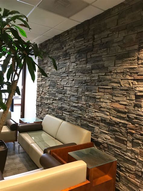 Kenai Stacked Stone Accent Wall Patterns | Muros de piedra interiores ...