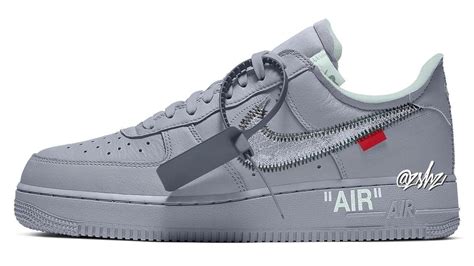 Grey Off-White x Nike Air Force 1 May Drop | Grailify