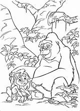 Young Tarzan Coloring Pages sketch template