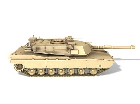 American M1 Abrams tank 3d model 3ds max files free download - CadNav