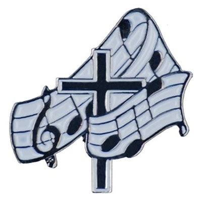 Music Notes & Cross Pin - Christianbook.com