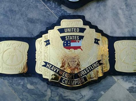 WCW UNITED STATES HEAVYWEIGHT Brass Championship Belt - Ultra Power Wrestling Belts