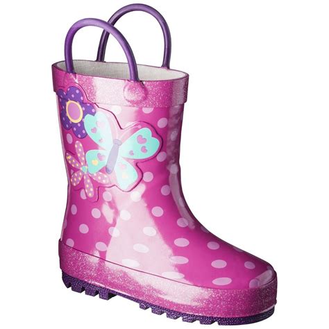 Toddler Girl's Darling Cutie Rain Boot - Pink 9-10 | Ropa, Niños