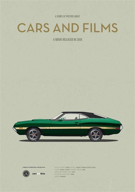 Gran Torino Car Movie Poster Art Print A3 Cars and Films - Etsy