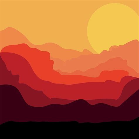 Sunset vector design 34456388 Vector Art at Vecteezy