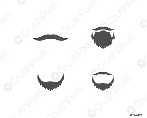 Mustache logo vector - stock vector | Crushpixel