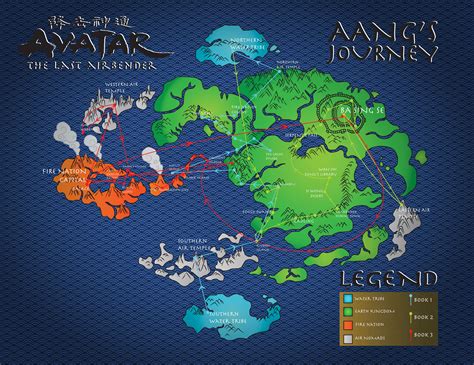 Avatar: The Last Airbender Map :: Behance