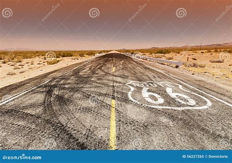 Famous Route 66 Landmark on the Road. Stock Image - Image of landmark ...