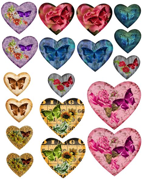 Heart Collage Sheet Free Stock Photo - Public Domain Pictures