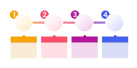 infographic design template. Business flow chart. the sequence of steps arranged horizontally ...