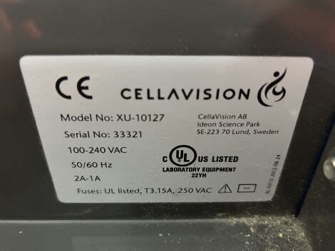 Used CELLAVISION DM1200 XU10127 with MP-10345-01 Hematology Analyzer For Sale - DOTmed Listing ...