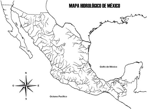 Mapa hidrológico de México (mapa de ríos) - Mapa de México