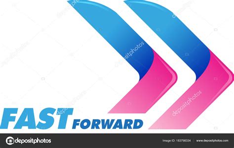 Vector Abstract Fast Forward Symbol Stock Vector Image by ©msjeje #183798334