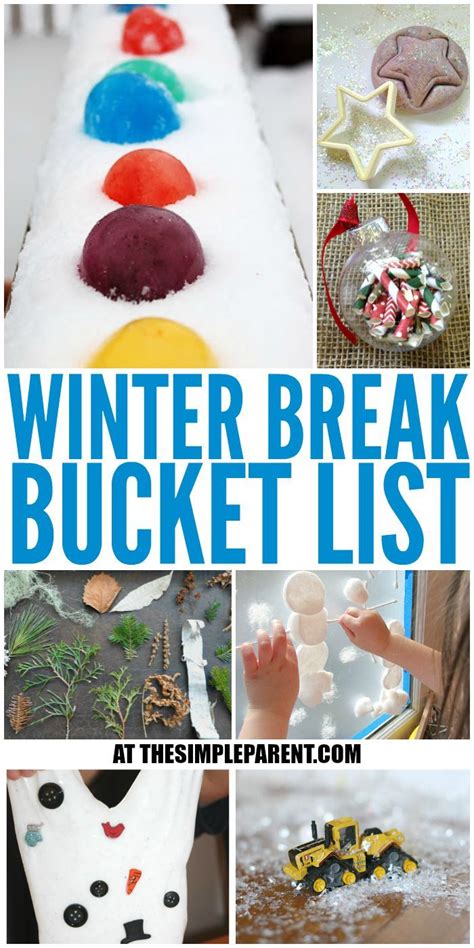 Blast Boredom with this Winter Break Bucket List for Kids | Winter ...