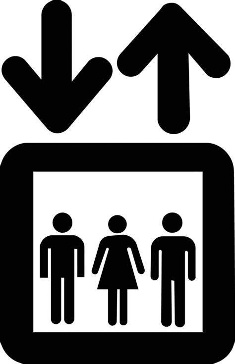 Elevator, Black and White | ClipArt ETC