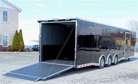 40' Millennium Extreme Gooseneck Enclosed Trailer w/Tapered Nose Loaded ...