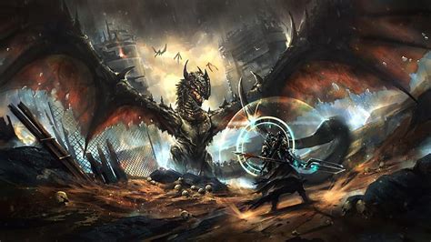 HD wallpaper: Music, Dragon, Warrior, Art, Fiction, Folk Metal, Cover ...