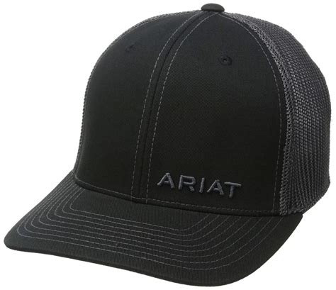 Ariat Mens Corner Brand Logo Adjustable Snapback Cap Hat (Black, One Size) 701340554474 | eBay
