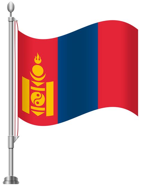 Mongolia Flag PNG Clip Art