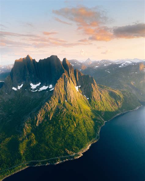 Saw this serene sunset in Senja, Norway [OC] [5323 × 6654] : r/EarthPorn