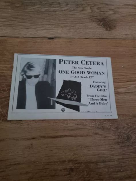 TNEWM47 ADVERT 5X8 Peter Cetera: 'One Good Woman' Single £5.99 ...