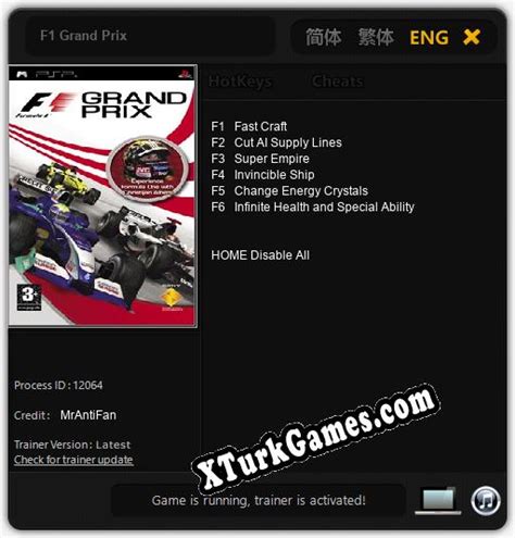 F1 Grand Prix: Cheats, Trainer +6 MrAntiFan » XTurkGames.COM