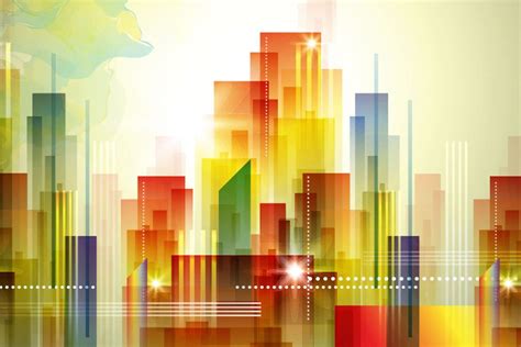 Abstract Buildings – Print A Wallpaper