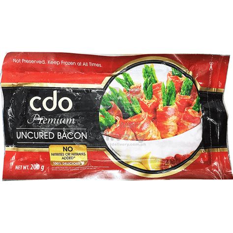 Cdo Premium Un Cured Bacon 200gr | Shop | Walter Mart