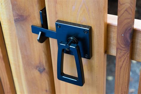 Modern Gate Latch with Tapered Ring - 360 Yardware